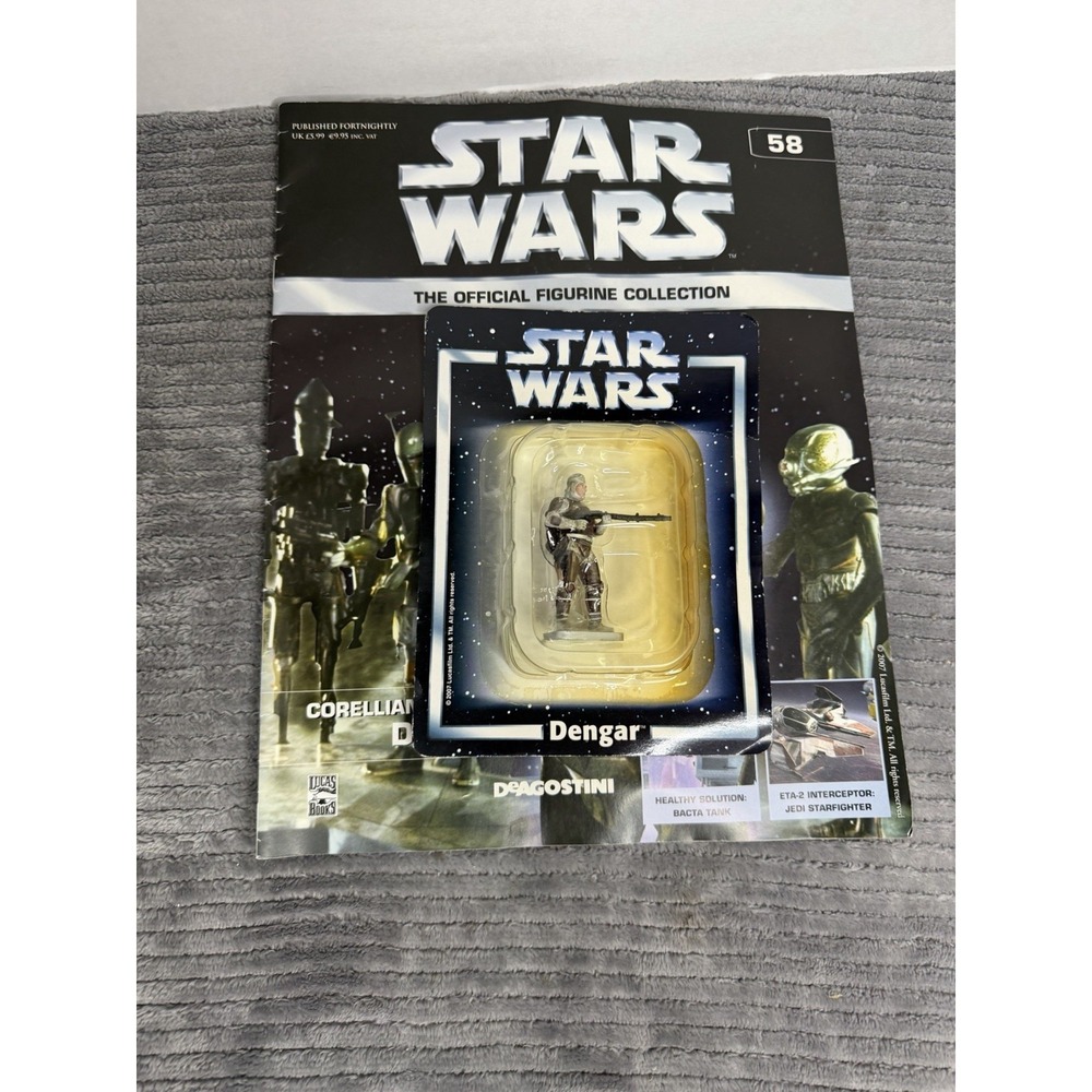 STAR WARS FIGURINE COLLECTION ISSUE #58 DENGAR DEAGOSTINI METAL FIGURE